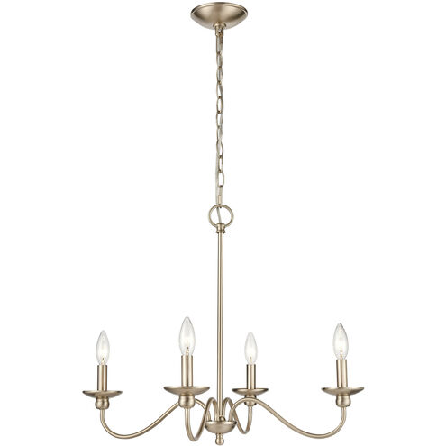 Delvona 4 Light 24.13 inch Modern Gold Chandelier Ceiling Light